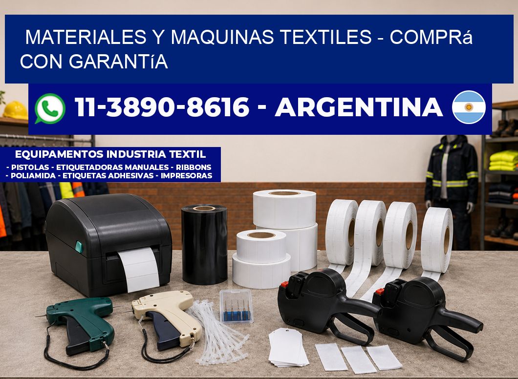 MATERIALES Y MAQUINAS TEXTILES - Comprá con garantía