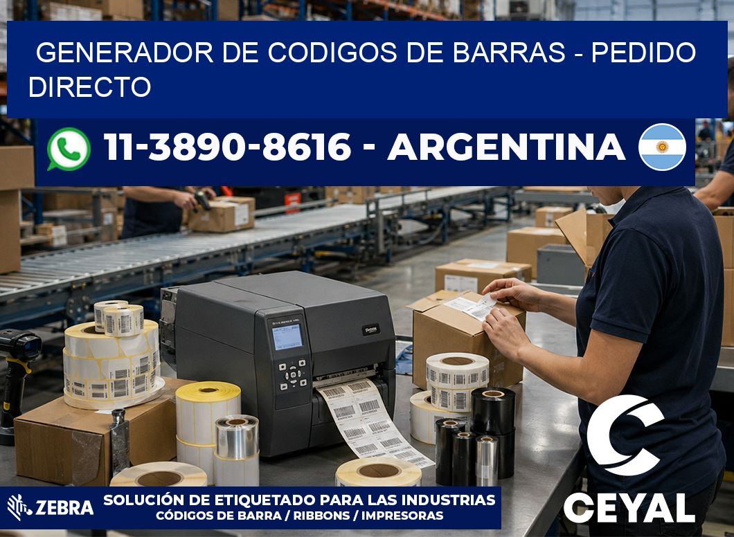 generador de codigos de barras – Pedido directo