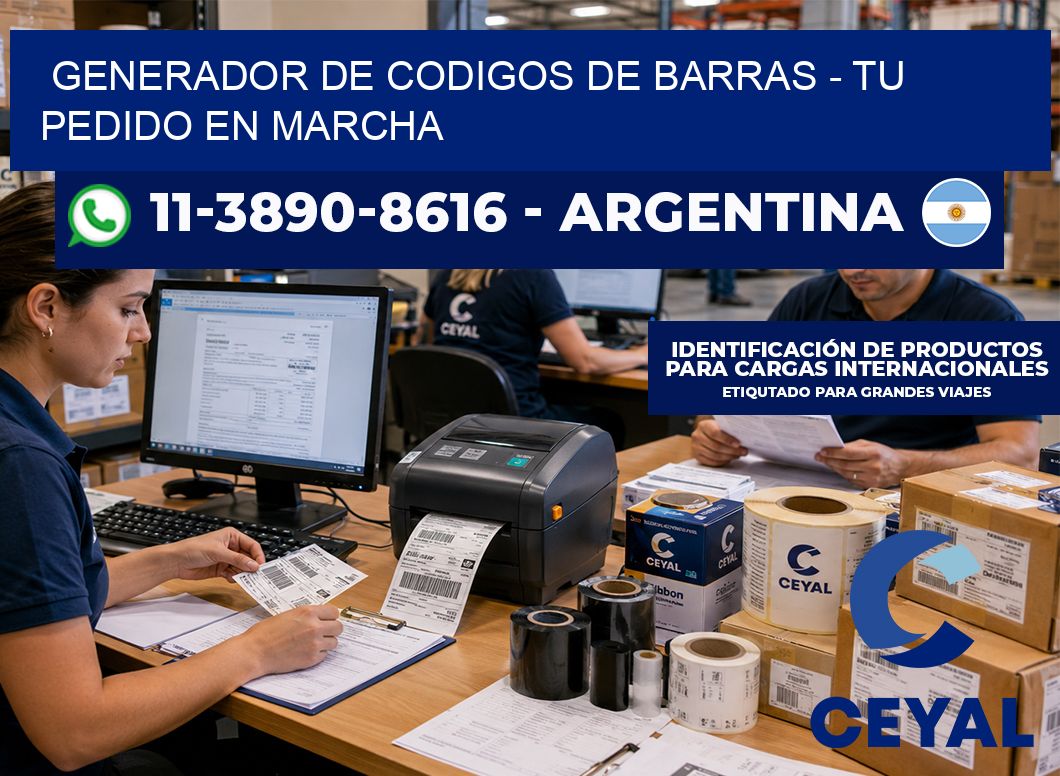 generador de codigos de barras - Tu pedido en marcha