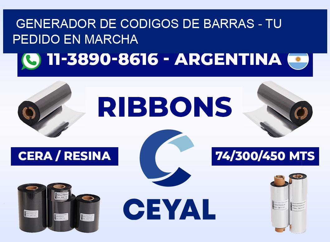generador de codigos de barras - Tu pedido en marcha