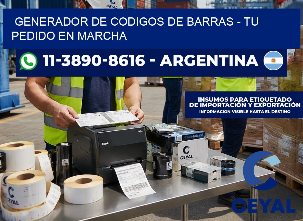 generador de codigos de barras – Tu pedido en marcha