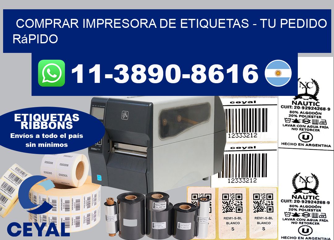 COMPRAR IMPRESORA DE ETIQUETAS - Tu pedido rápido