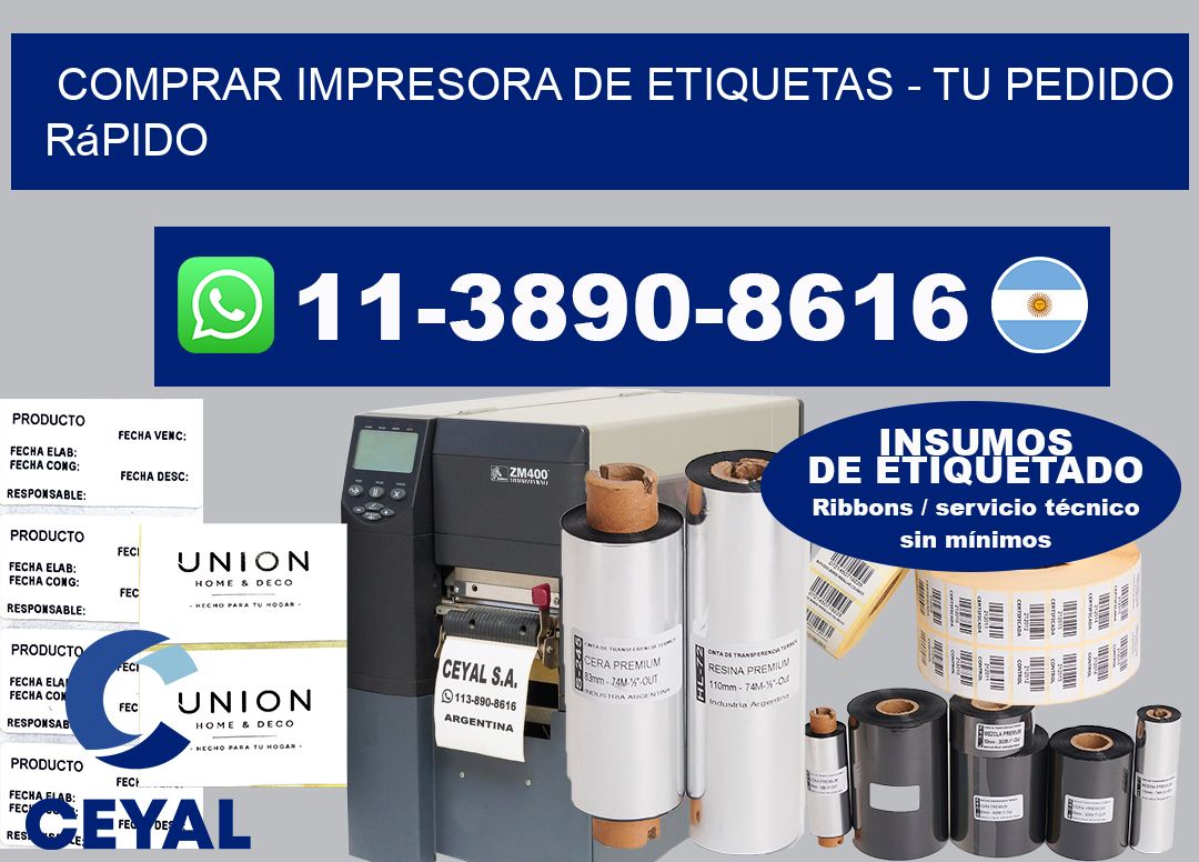 COMPRAR IMPRESORA DE ETIQUETAS - Tu pedido rápido