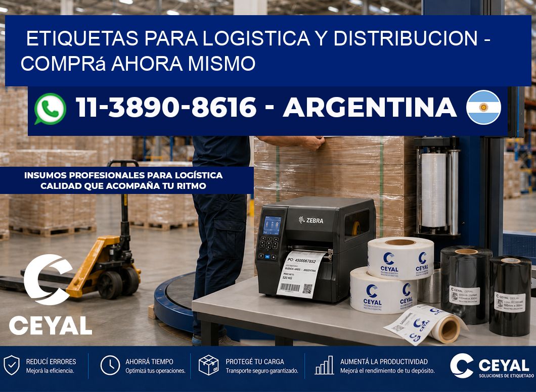 ETIQUETAS PARA LOGISTICA Y DISTRIBUCION - Comprá ahora mismo