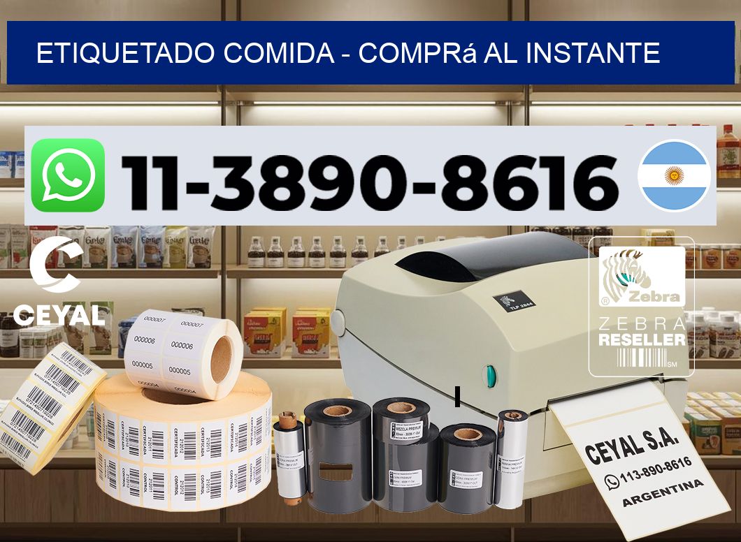 Etiquetado comida - Comprá al instante