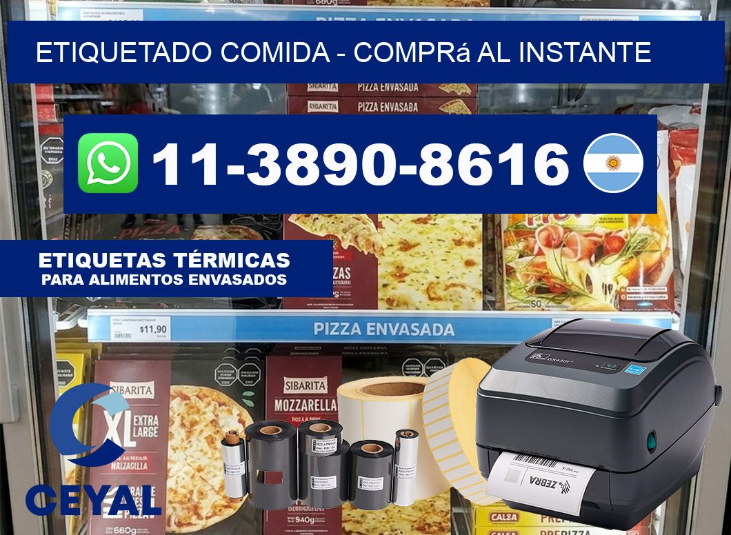 Etiquetado comida - Comprá al instante