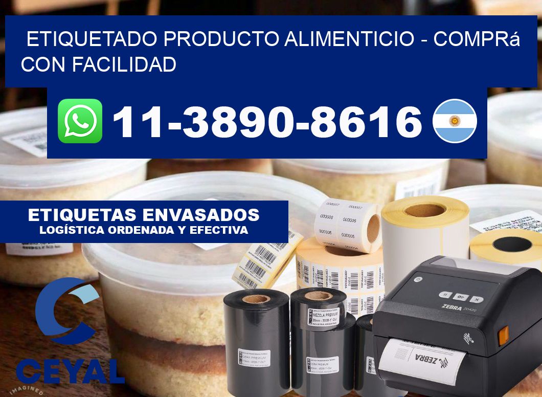 Etiquetado producto alimenticio - Comprá con facilidad
