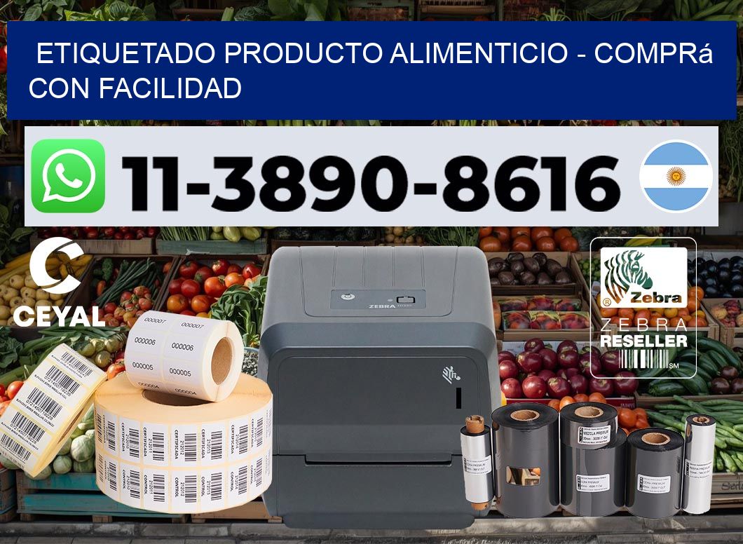 Etiquetado producto alimenticio - Comprá con facilidad