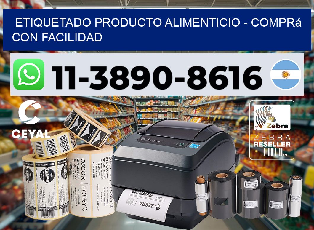 Etiquetado producto alimenticio - Comprá con facilidad
