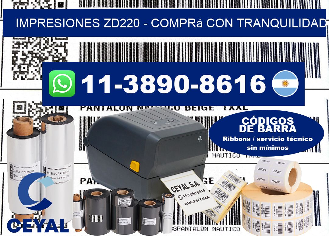 Impresiones ZD220 – Comprá con tranquilidad
