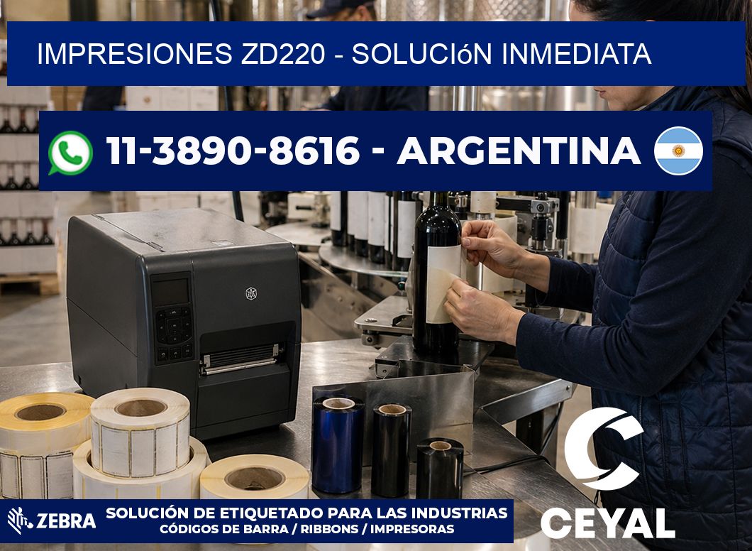 Impresiones ZD220 – Solución inmediata
