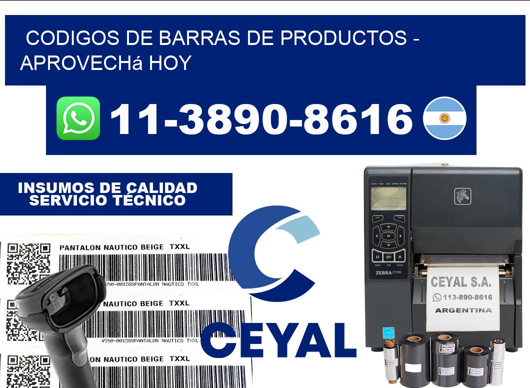 codigos de barras de productos - Aprovechá hoy