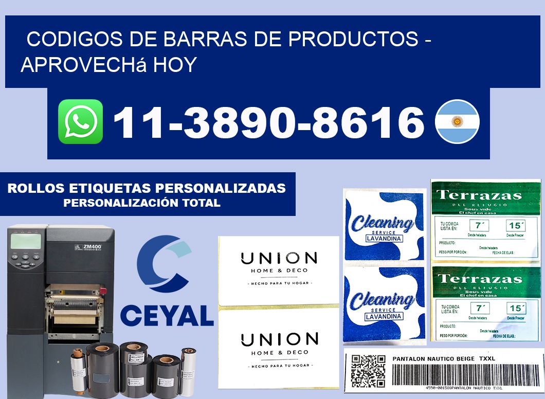 codigos de barras de productos - Aprovechá hoy