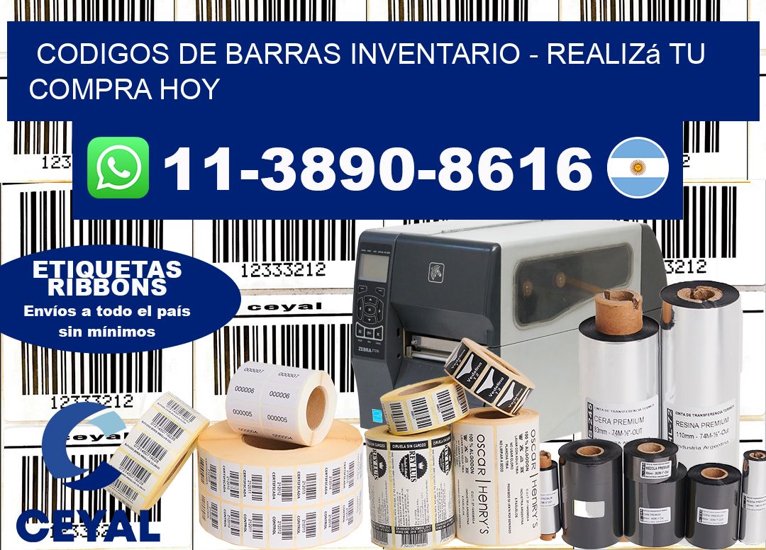 codigos de barras inventario - Realizá tu compra hoy