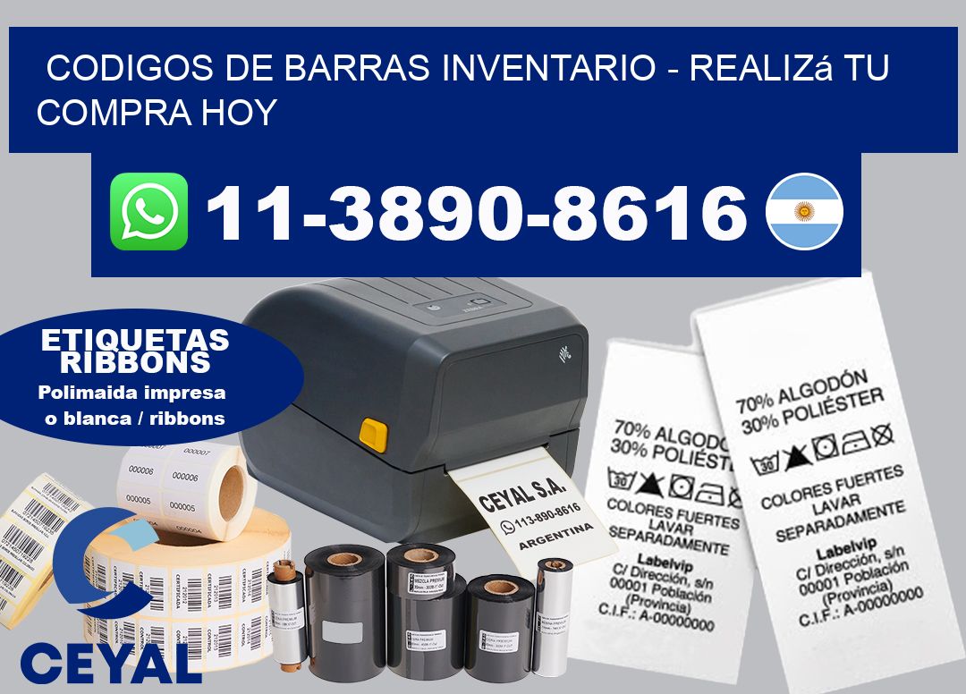 codigos de barras inventario - Realizá tu compra hoy