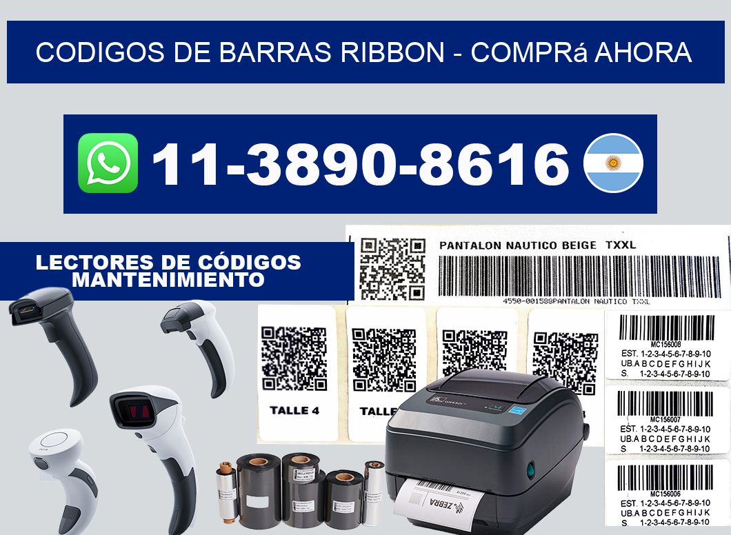 codigos de barras ribbon - Comprá ahora