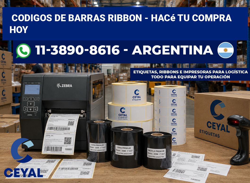 codigos de barras ribbon – Hacé tu compra hoy