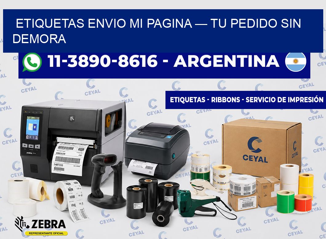 etiquetas envio mi pagina — Tu pedido sin demora
