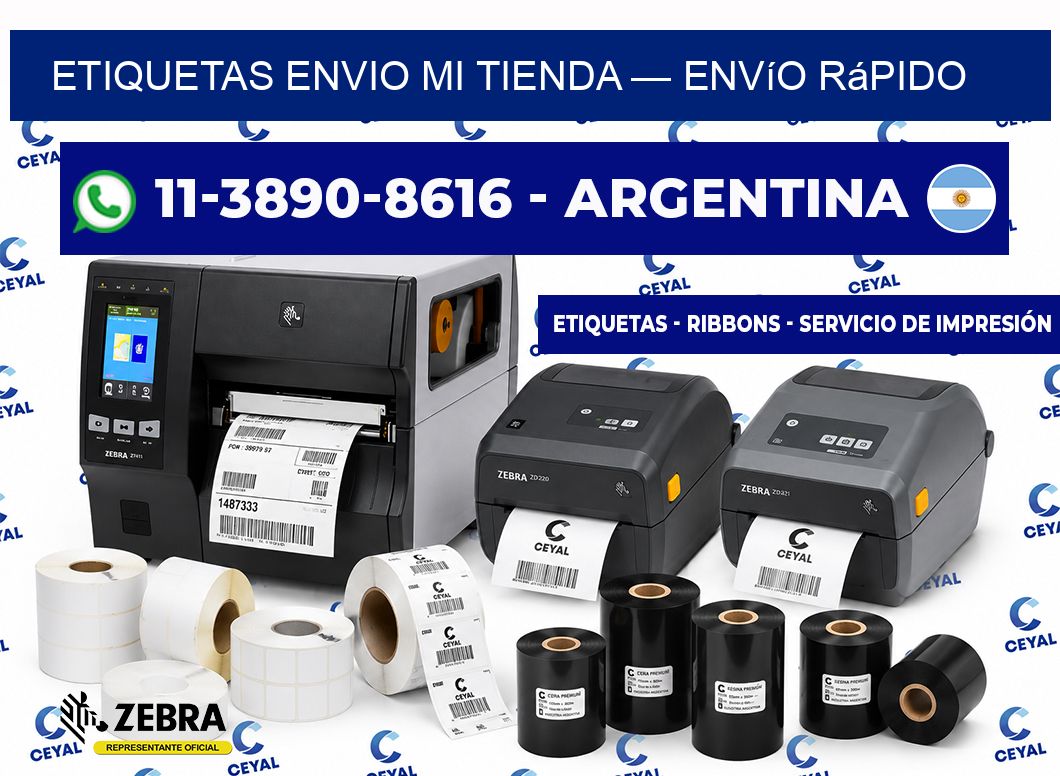 etiquetas envio mi tienda — Envío rápido