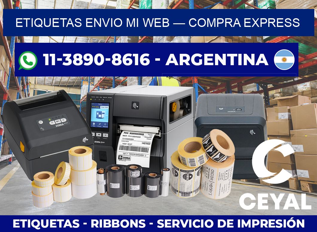 etiquetas envio mi web — Compra express