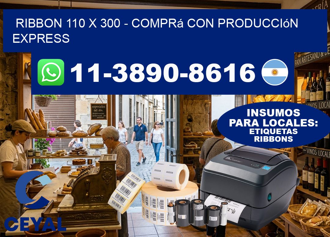 ribbon 110 x 300 - Comprá con producción express
