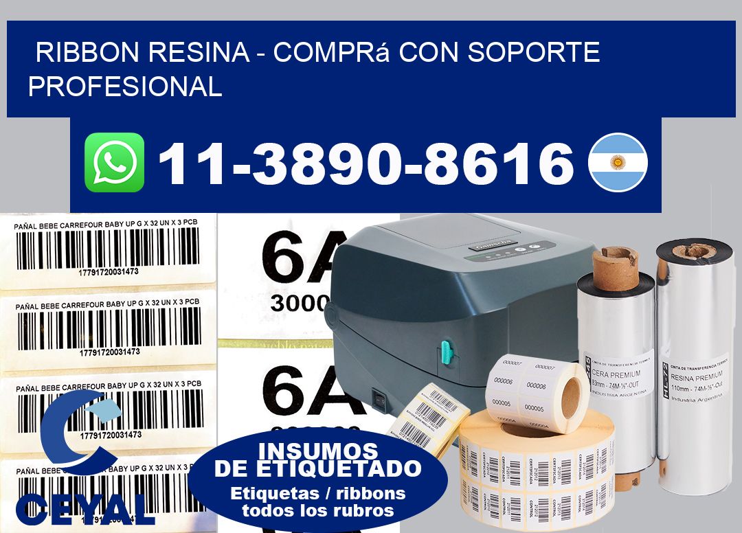 ribbon resina - Comprá con soporte profesional