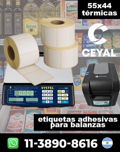 ETIQUETADO TÉRMICO BALANZAS - Servicio inmediato