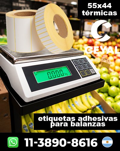 ROLLOS TÉRMICOS PARA BALANZAS - Comprá con envío inmediato
