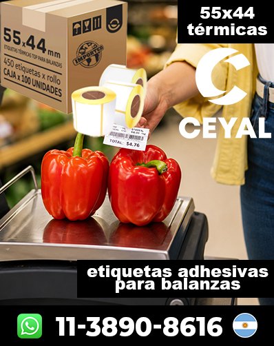 ROLLOS TÉRMICOS PARA BALANZAS - Comprá con envío inmediato