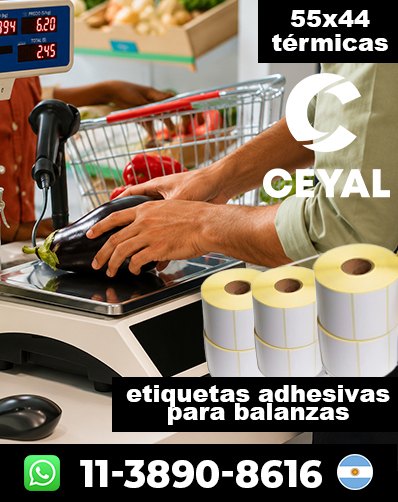 ROLLOS TÉRMICOS PARA BALANZAS – Comprá con envío inmediato
